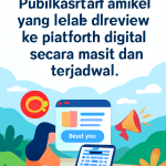 Publikasikan Artikel Yang Telah Direview Ke Platform Digital Secara Masif Dan Terjadwal.